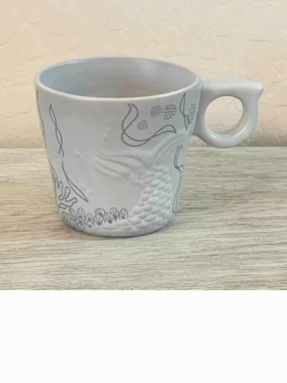Starbucks Mermaid Tail Mug Cup Ocean Gray 2016